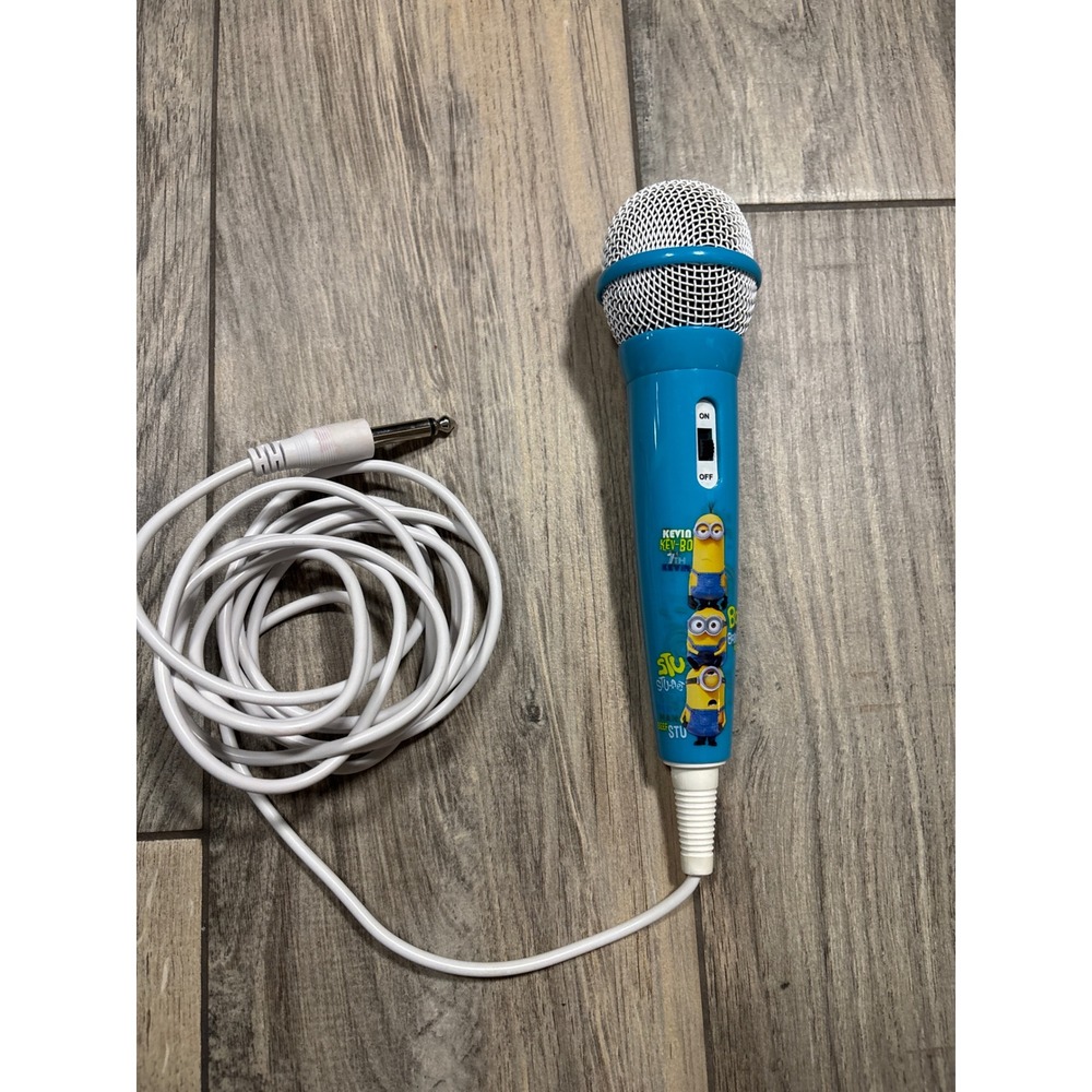 Minions Karaoke Microphone Kids Blue Despicable Me Kevin Bob Stuart Toy